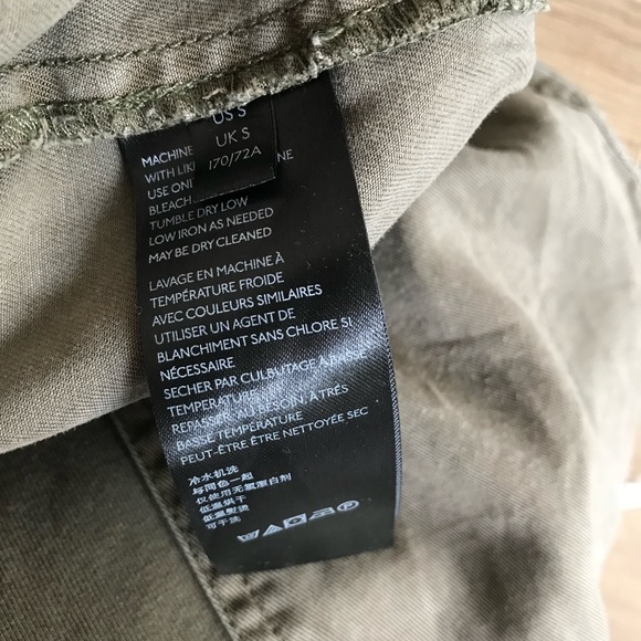 Anthropologie Dark Green Cargo Style Drawstring Waist Loose Fit Jogger Pants - Picture 8 of 8